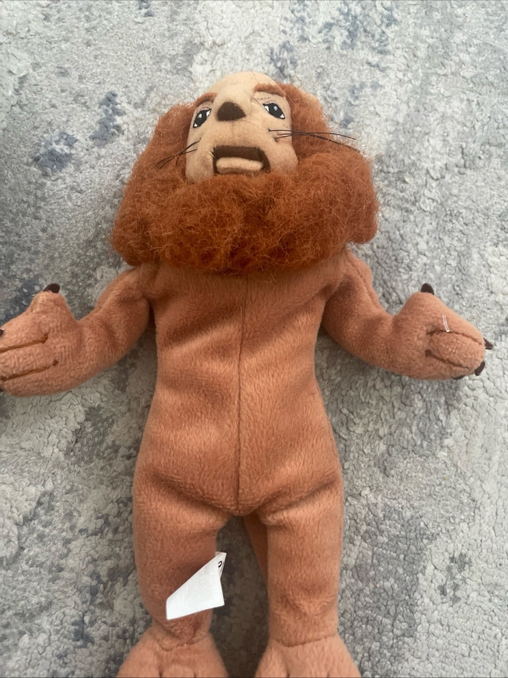 VTG NWT 1998 Cowardly Lion Wizard Of Oz Bean Bag Plush Warner Bros Studio Store